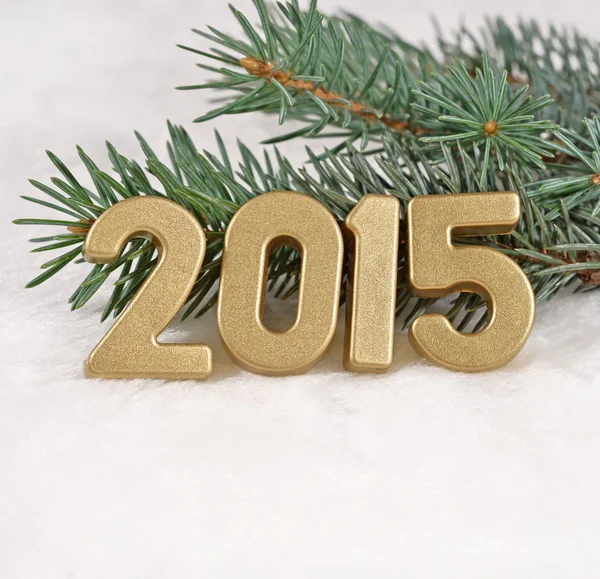2015 yılı altın rakamlar — Stok fotoğraf