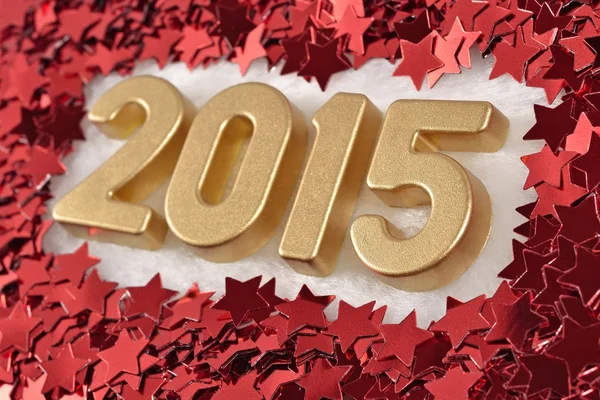 2015 év arany számok — Stock Fotó
