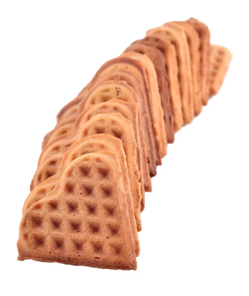 Stapel van zoete wafels — Stockfoto