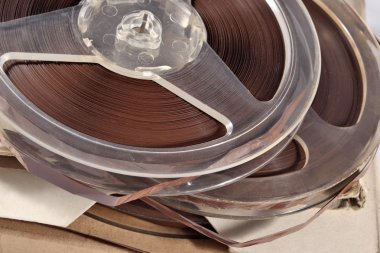 Manyetik teypler ile eski vintage bobin