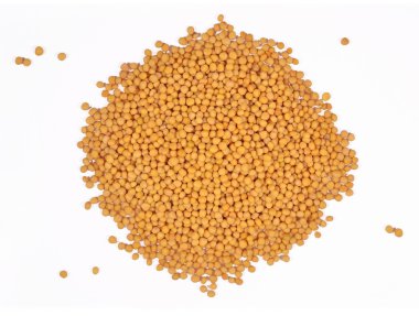 Bir beyaz beyaz hardal yığını