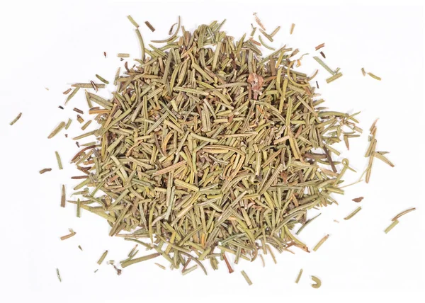 Heap of dried rosemary on a white — Stock Photo, Image