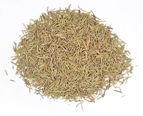 Heap of dried rosemary on a white — Stock Photo, Image