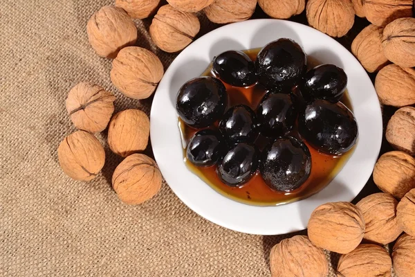 Jam from walnuts — Stock Photo, Image