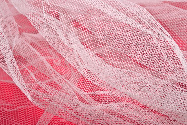 Texture of white tulle