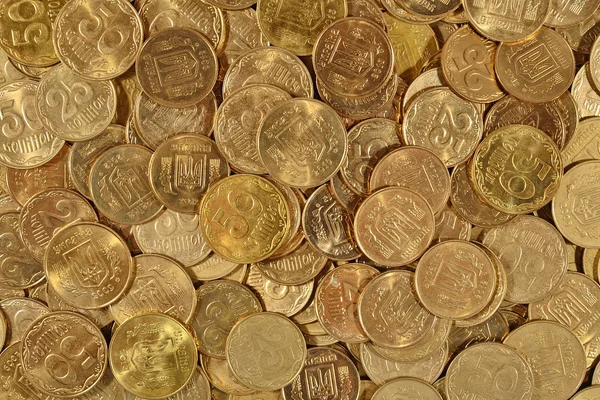 Ukrainian coins close up — Stock Photo, Image