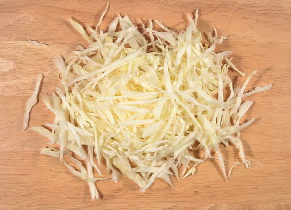 Heap of chopped white cabbage — Stock Photo, Image