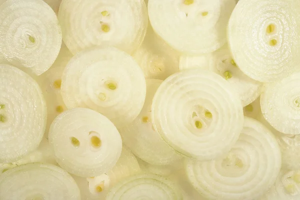 Onion slices background — Stock Photo, Image