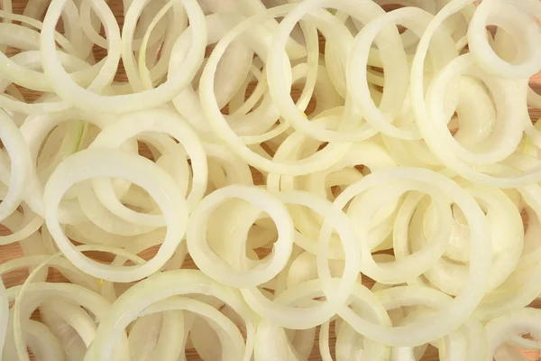 Onion slices background — Stock Photo, Image
