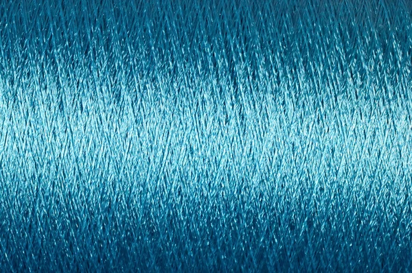Bobine de fond macro fil bleu — Photo