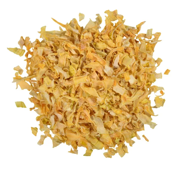 Heap of dried onions on a white — Stock Photo, Image