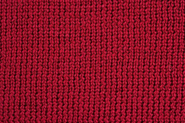 Piros kötött anyag ruhák varrására textúra — Stock Fotó