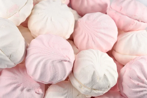 Marshmallow branco e rosa — Fotografia de Stock