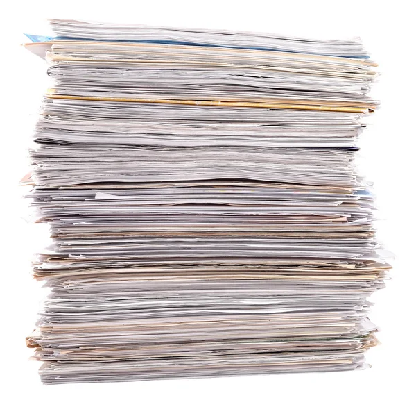 Stack of paper on a white — Stock Photo, Image