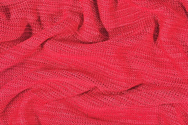 Rosa zerknittert stockinet Hintergrund — Stockfoto