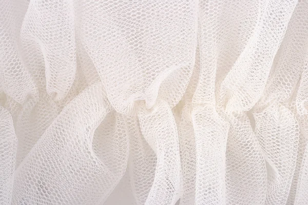 White crumpled tulle — Stock Photo, Image