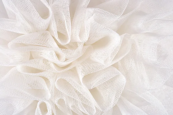 White crumpled tulle — Stock Photo, Image