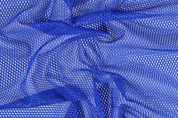Bleu froissé tissu non-tissé fond — Photo