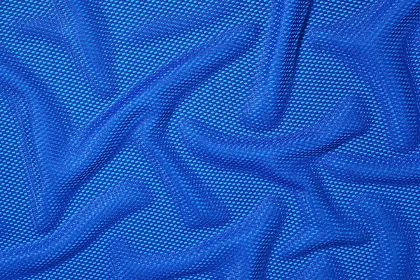 Blue crumpled nonwoven fabric background — Stock Photo, Image