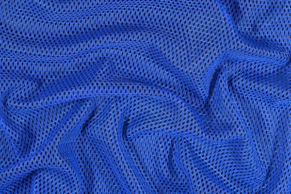 Blue crumpled nonwoven fabric background — Stock Photo, Image