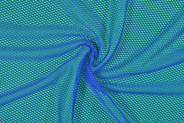 Nonwoven kumaş bir yeşil mavi buruşuk