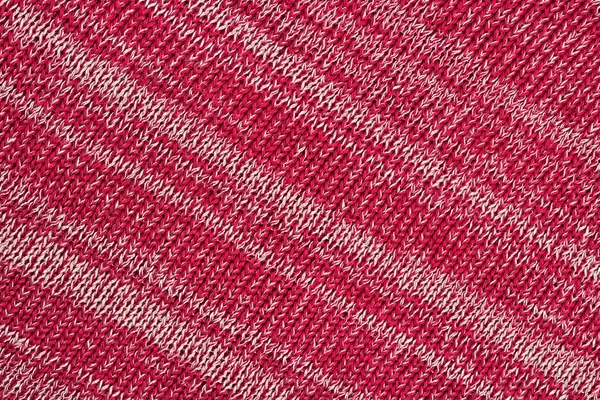 Red melange striped stockinet as background — Stock Photo, Image