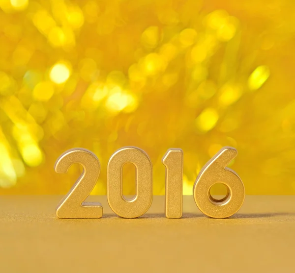 2016 rok zlatá čísla — Stock fotografie
