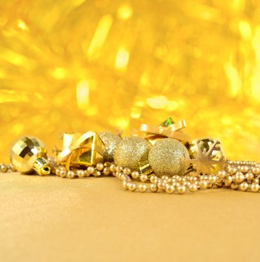 Altın christmas dekorasyon