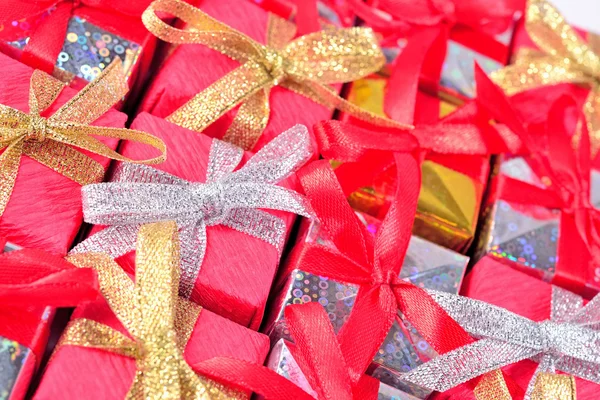 Colorful gifts as background — Stock Photo, Image