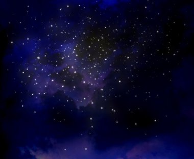 yıldızlı gece gökyüzü, arka plan