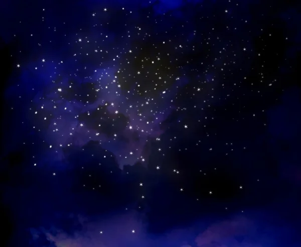 Звездное ночное небо, фон — стоковое фото