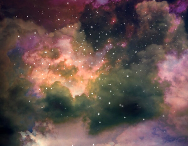 Star field against space nature background.