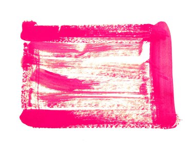 yağlı boya fırça darbeleri ile yapılmış el yapımı boşaltmak kare çerçeve