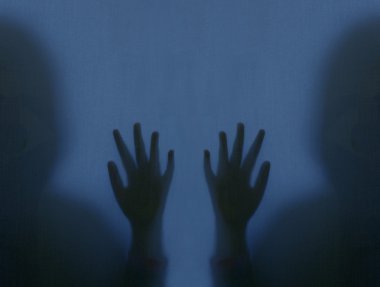 Korku el. Dağınık siluet