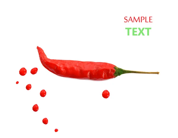 Horké červené chili pepper. koncept pálivá jídla. Červená barva — Stock fotografie