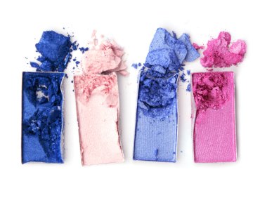 güzel parlak göz gölgeler beyaz izole