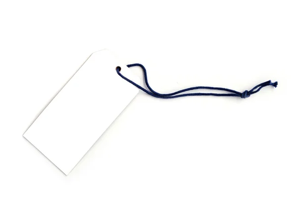 Close up of blank price label on white background — Stock Photo, Image