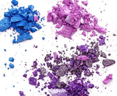 toz Beyaz arka plan üzerinde makyaj, yakın çekim