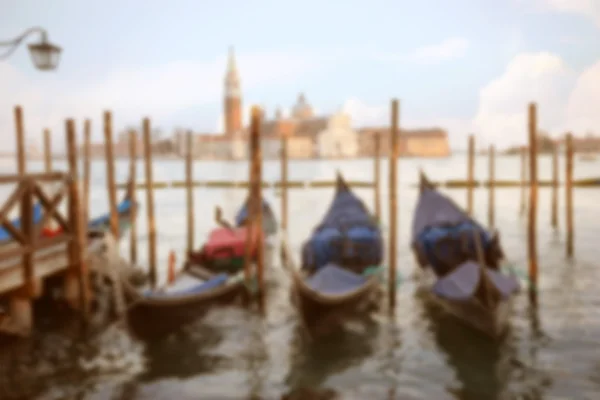 Wazig beeld van populaire landmark canal Grande van Venetië Italië — Stockfoto