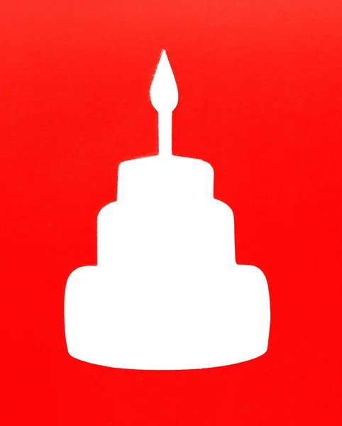 Glückwunschkarte. Geburtstagstorte. Verwendung als Hintergrund. — Stockfoto