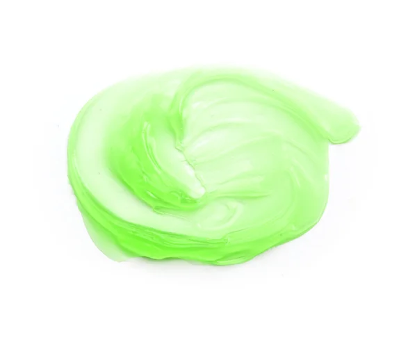 Gel verde isolado sobre branco. (Aloe Vera Gel ) — Fotografia de Stock