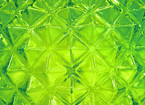 グリーン ガラスのテクスチャ背景 — ストック写真
