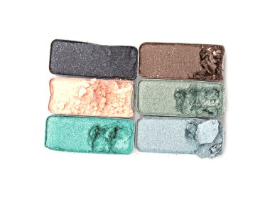 güzel parlak göz gölgeler beyaz izole