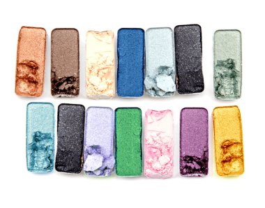 güzel parlak göz gölgeler beyaz izole