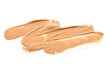 lekeli Vakfı doğal beyaz arka plan üzerinde makyaj