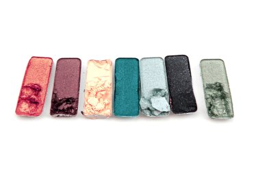 güzel parlak göz gölgeler beyaz izole