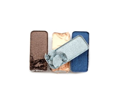 güzel parlak göz gölgeler beyaz izole