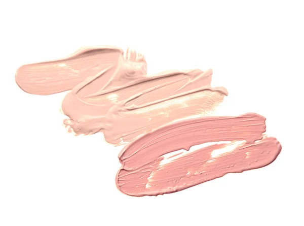 Kozmetik sıvı temel üzerine beyaz.