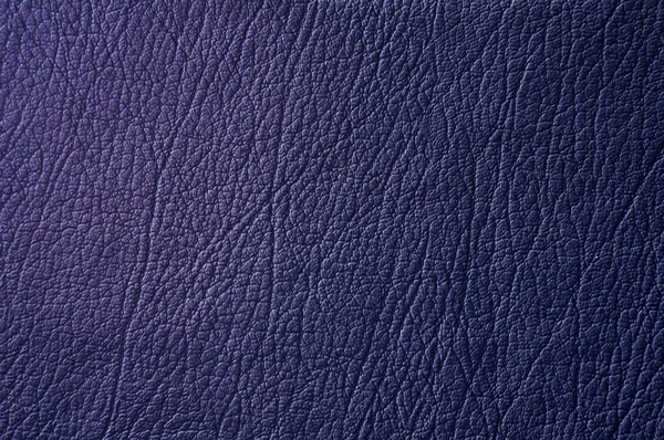 Textura de couro azul close-up, útil como fundo — Fotografia de Stock