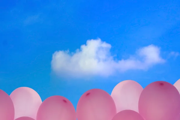 Balloons and sky as background — Stock Photo, Image